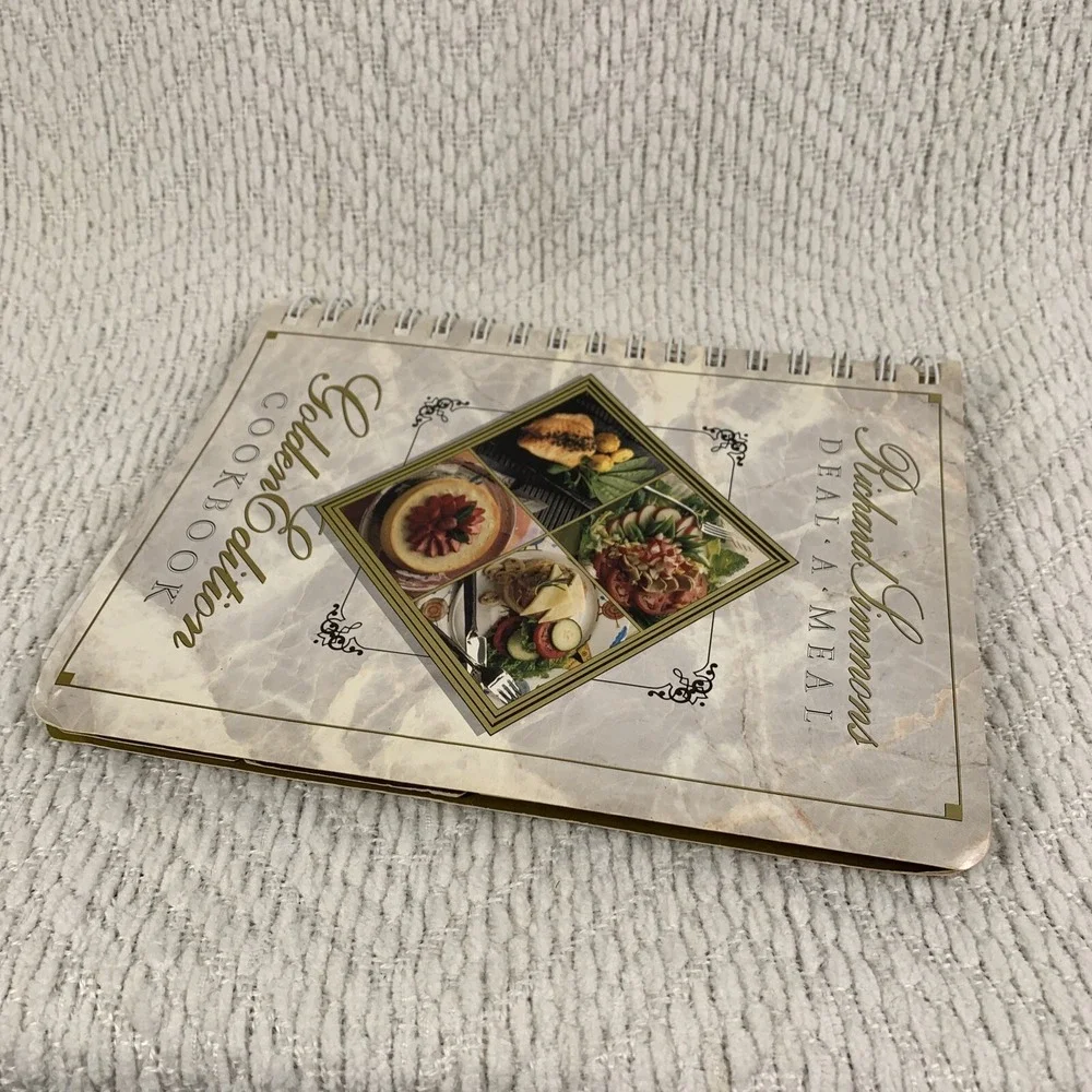 Vintage‎ 1990 Richard Simmons Deal A Meal Golden Edition Cookbook Spiral Bound